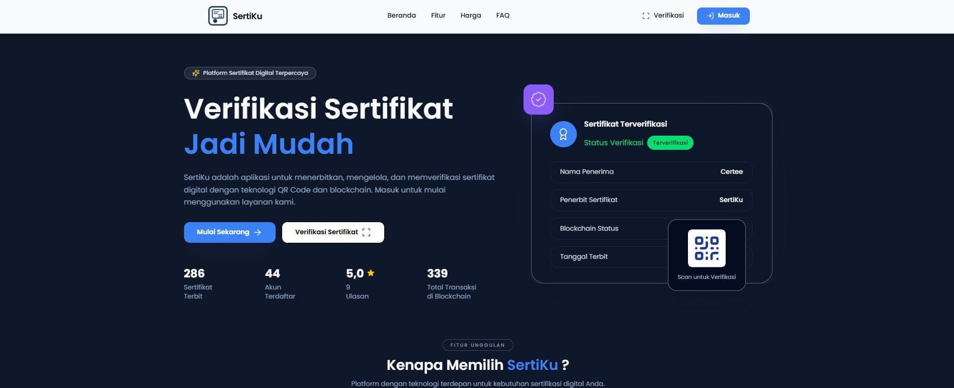 SertiKu Certificate Platform screenshot